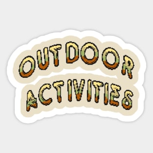 Outdoor Activities (Brown) Sticker